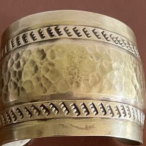 Large silver unisex bracelet vintage